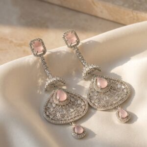 Luxury Pink AD Earrings